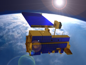 Japanese ASTER sensors on board the US TERRA satellite platform. Credit: NASA