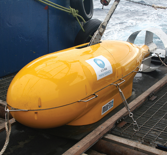 Remotely Operated Vehicle (ROV) is MUFTI-2 Multiple Frequency Towed Instrument