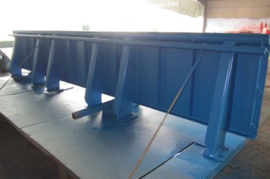 The blue railing onboard Investigator