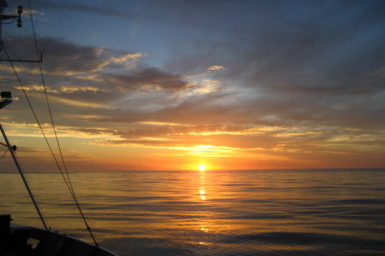 The sunset from Southern Surveyor (image Don McKenzie)