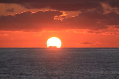 A sunset onboard Southern Surveyor