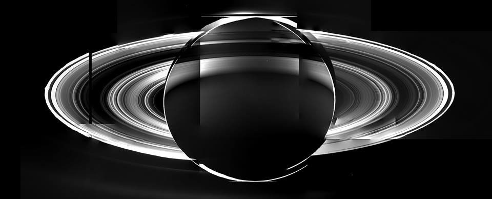 An early mosaic of Cassini images produced from the compressed JPG files available on the NASA website. Raw images: NASA