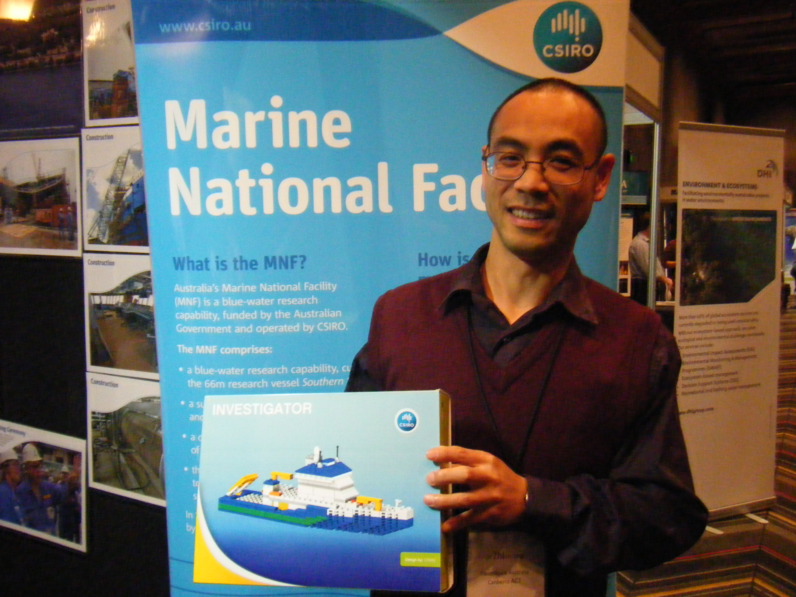 The lucky winner, Zhi Huang, from Geoscience Australia