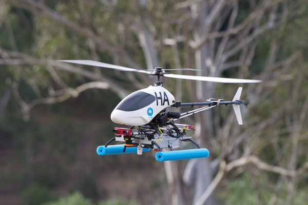 Robots to delight: check out the aerial drones being developed on site.