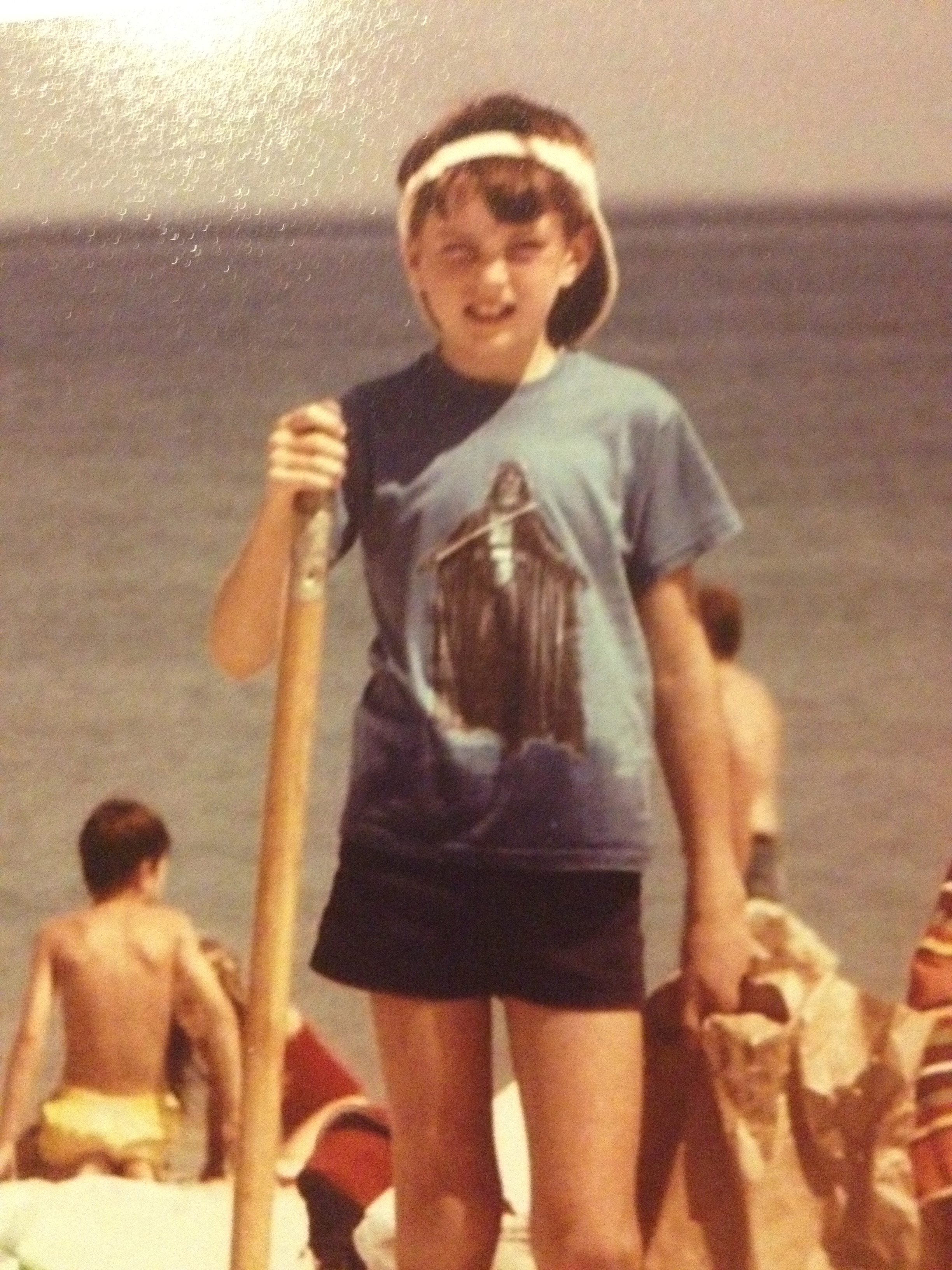 Jonathan at aged 10 sporting his favourite Star Wars paraphernalia.