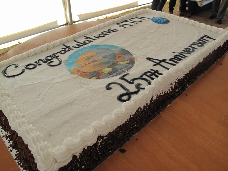 Even telescopes get cake for their birthday.