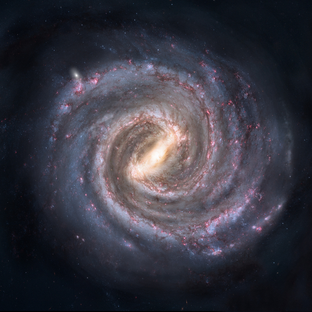 A spiral galaxy seen face-on.