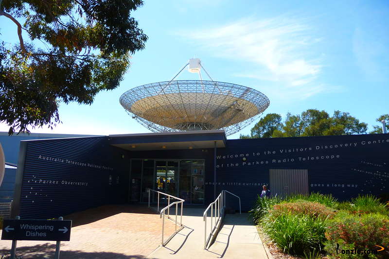 The world famous Parkes radio telescope, also known simply as 'The Dish' is located 20kms north of the Parkes township along the Newell Highway.