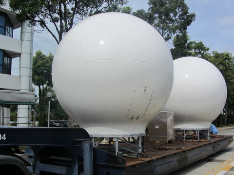 RV Investigator's communicaitons domes