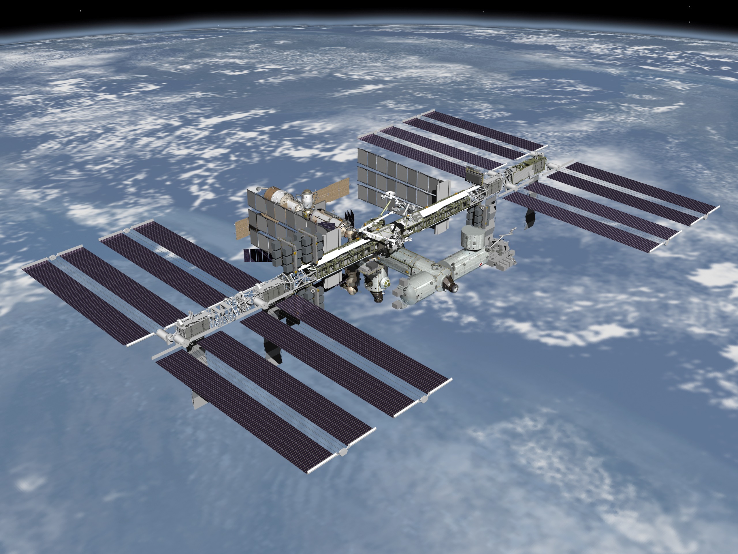 The space station is one of the brightest objects in the sky. Image Credit: NASA 