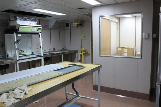 RV Investigator's hydrochemistry laboratory