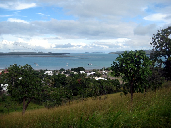 A landscape image of Thursday Island coastline