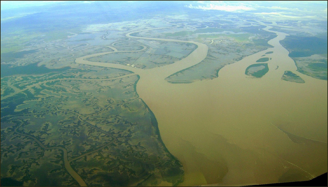 The swollen Fitzroy River in Queensland, Australia, where heavy rains in early 2011 led to extraordinary regrowth with a global impact. Capt. W. M. & Tatters/Flickr, CC BY-NC