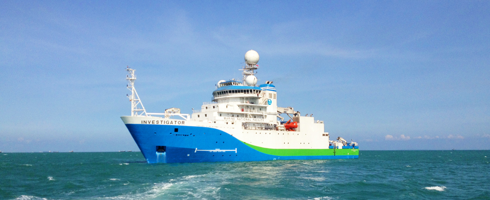 RV Investigator on scientific sea trials