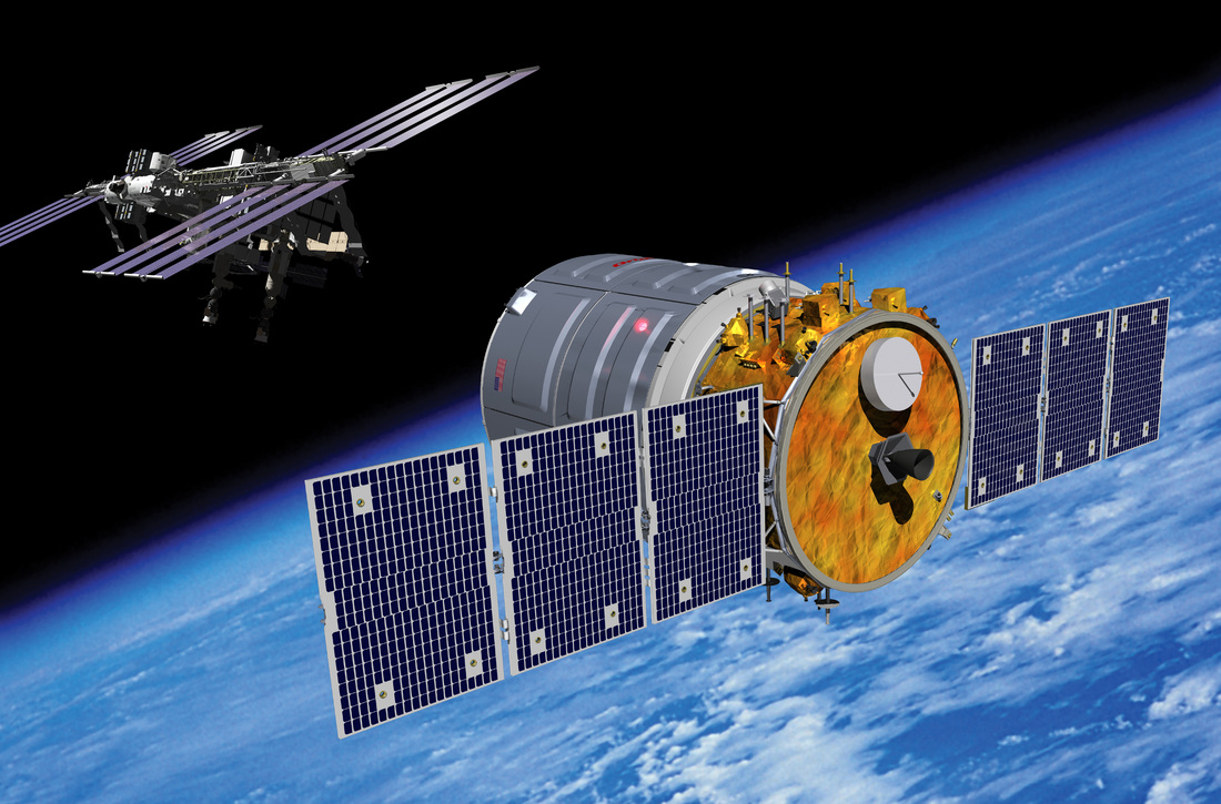 Orbitial Sciences flies cargo to the International Space Station. Image: NASA