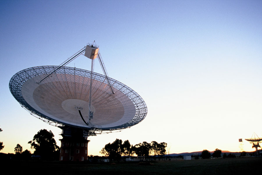CSIRO's Parkes Radio Telescope helped to receive and relay the majority of the moonwalk around the world. Image: CSIRO
