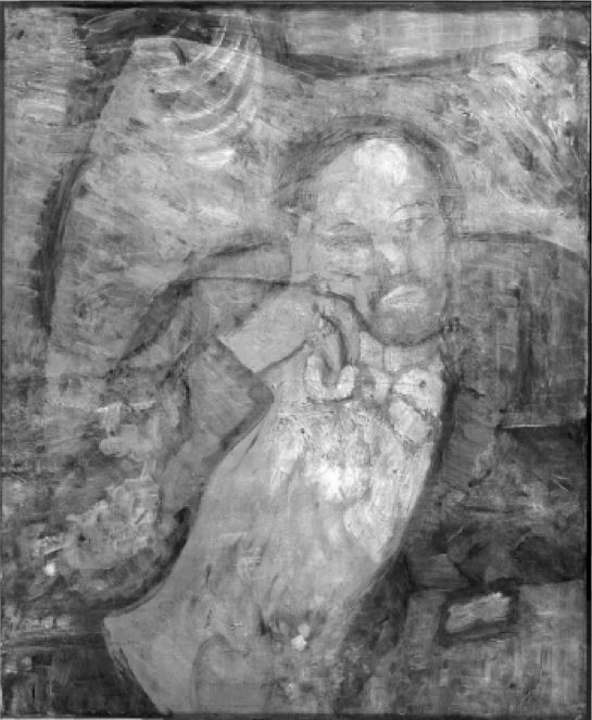 Infrared imaging first revealed this buried portrait underneath "The Blue Room” (Image: AP Photo/The Phillips Collection)