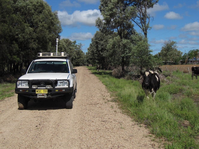 The methane-detecting four-wheel-drive, measuring emissions around Queensland and NSW coal seam gas wells. Tests were also done upwind of each site to avoid cows or other methane sources skewing the results. CSIRO, CC BY-SA
