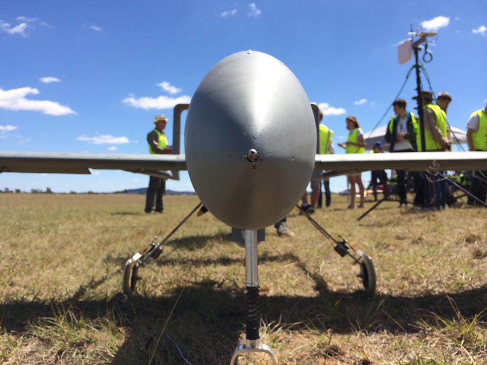 One of the UAVs at the challenge (MelAvio)