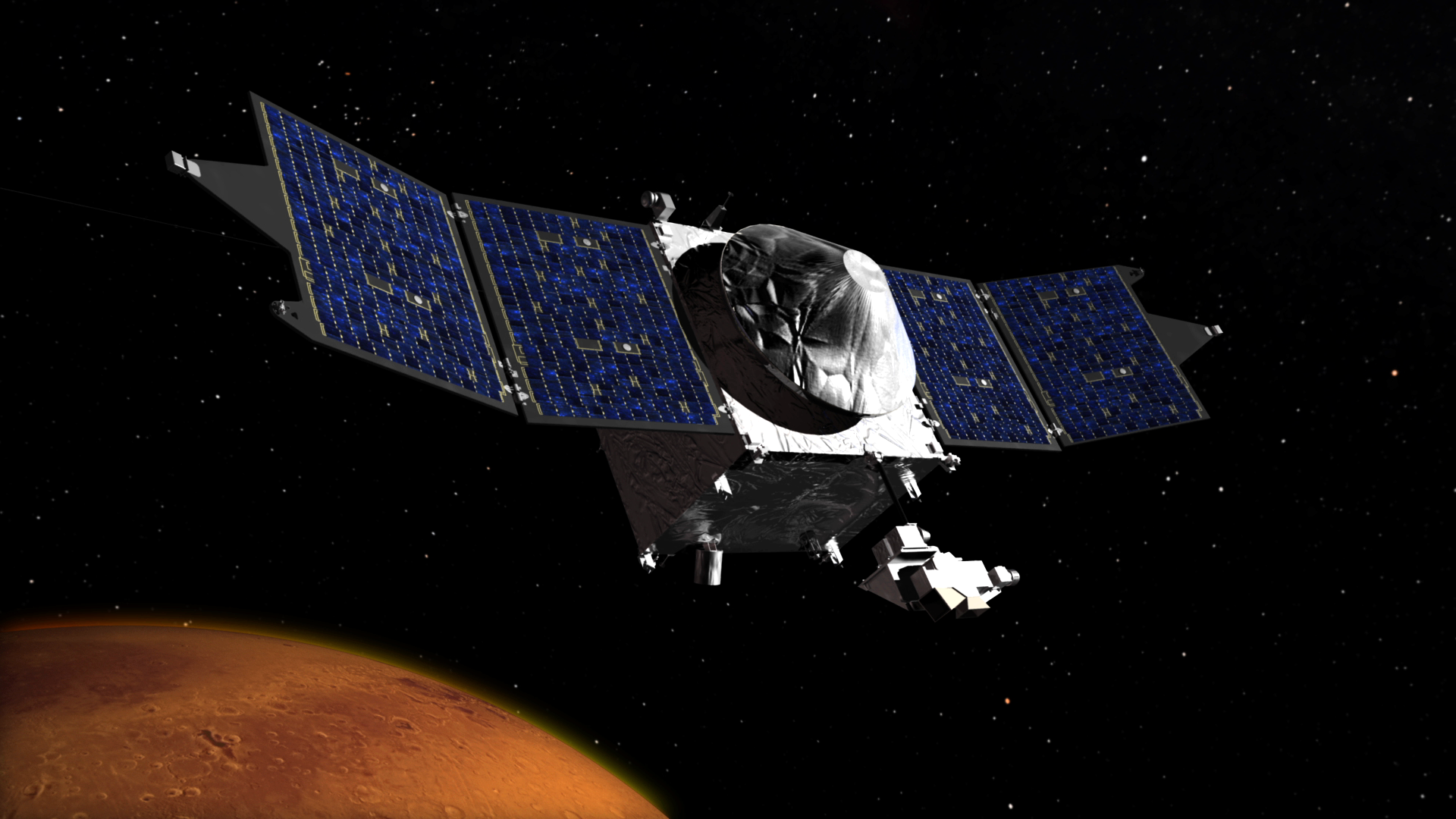 MAVEN: Mars Atmosphere and Volatile Evolution mission. Image: NASA