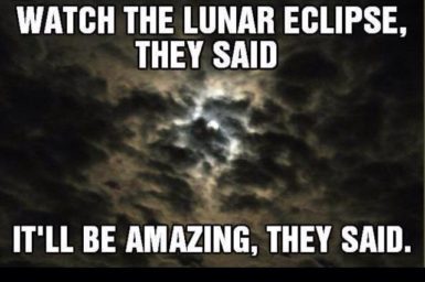Lunar eclipse meme