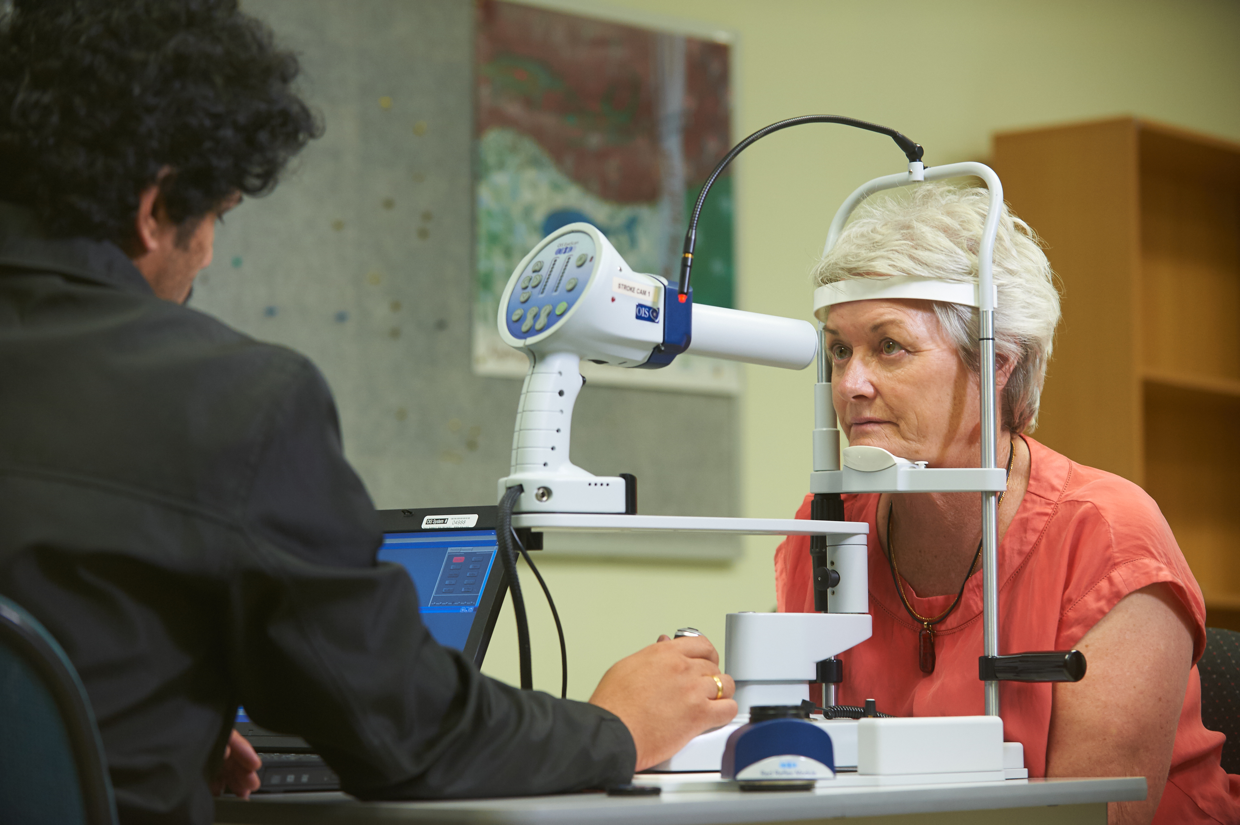Eye testing in remote areas of Australia with the images stored and set via satellite to city-based specialists. CSIRO, CC BY-NC