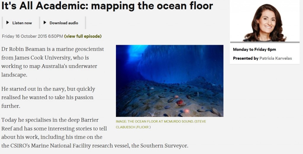 It's all academic mapping the ocean floor