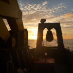 The sun sets over the back deck of Southern Surveyor (image MNF + Michelle Linklater)