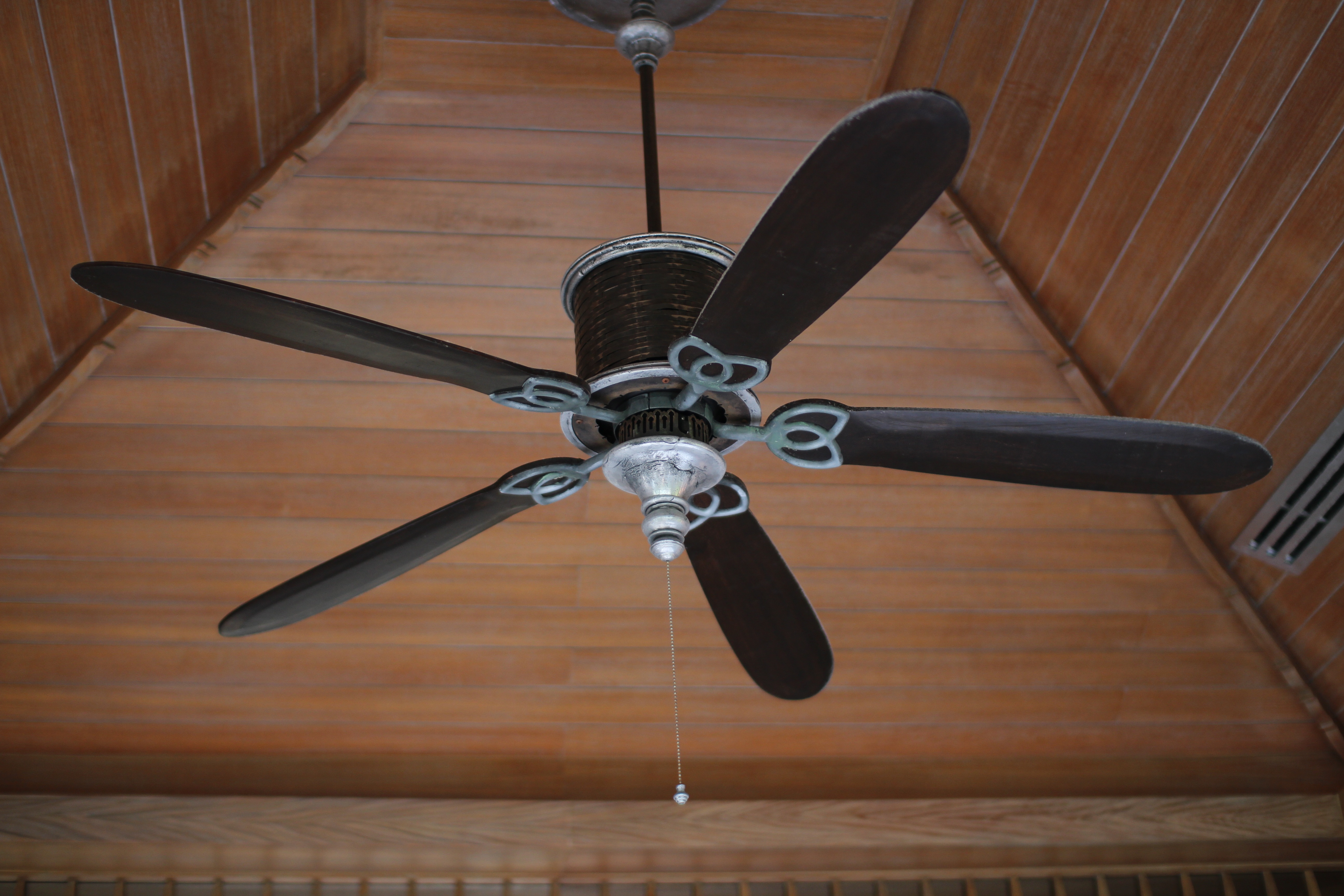 Using a ceiling (or pedestal fan) in combination with the air-conditioner is a clever way to save.