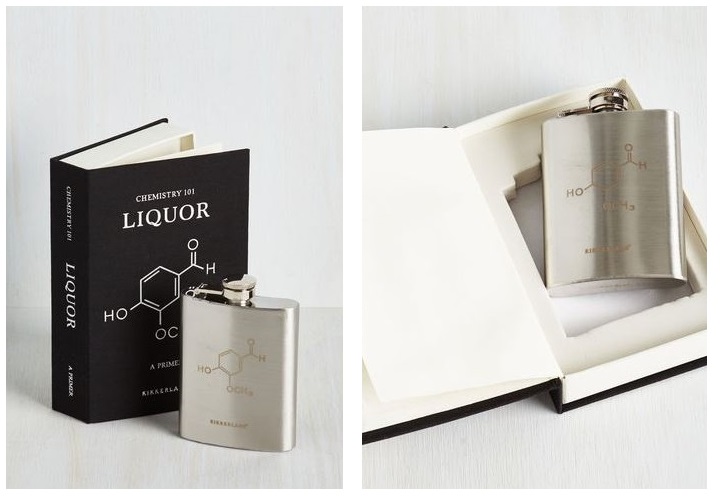 Liquor flask hidden in book