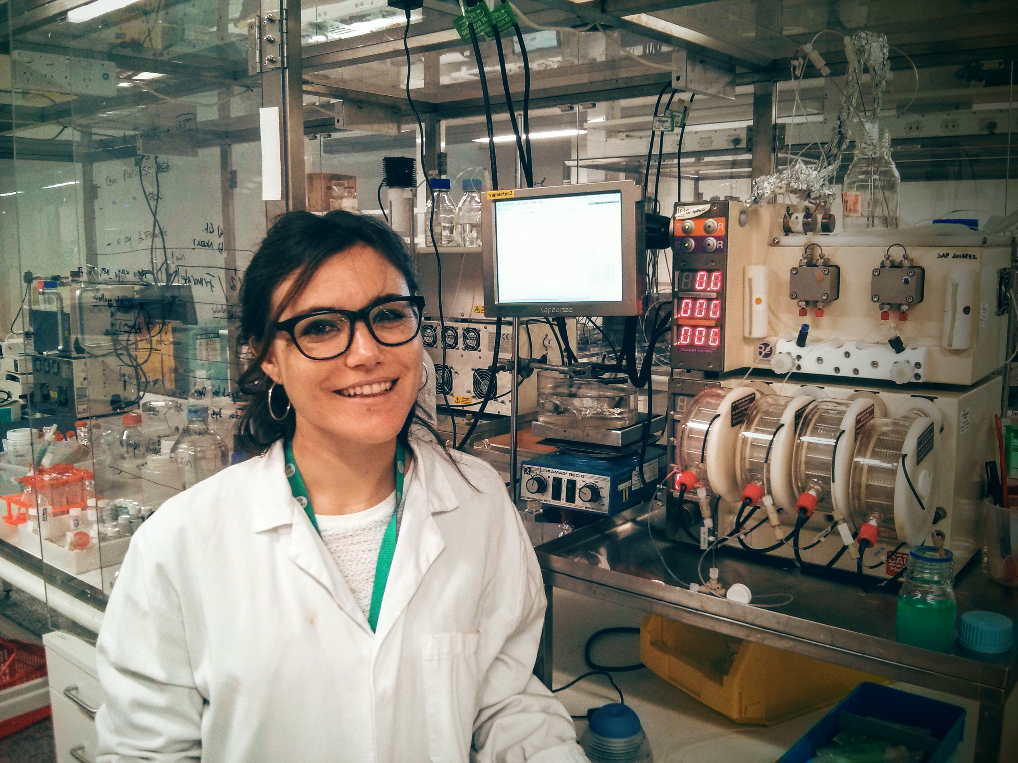 Marta Rubio-Martinez at research facility