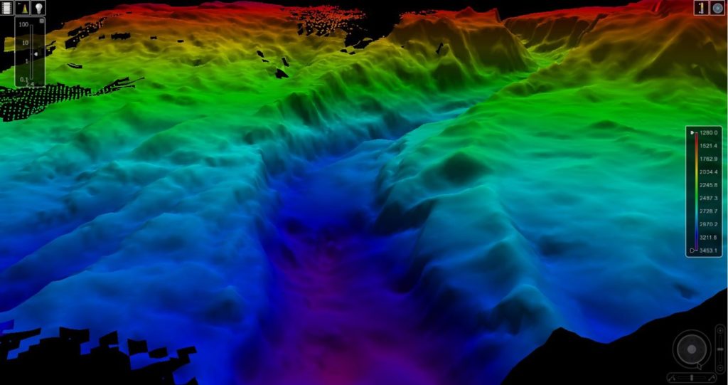 Investigator’s multibeam bathymetry mapping has revealed amazing features on the sea floor.
