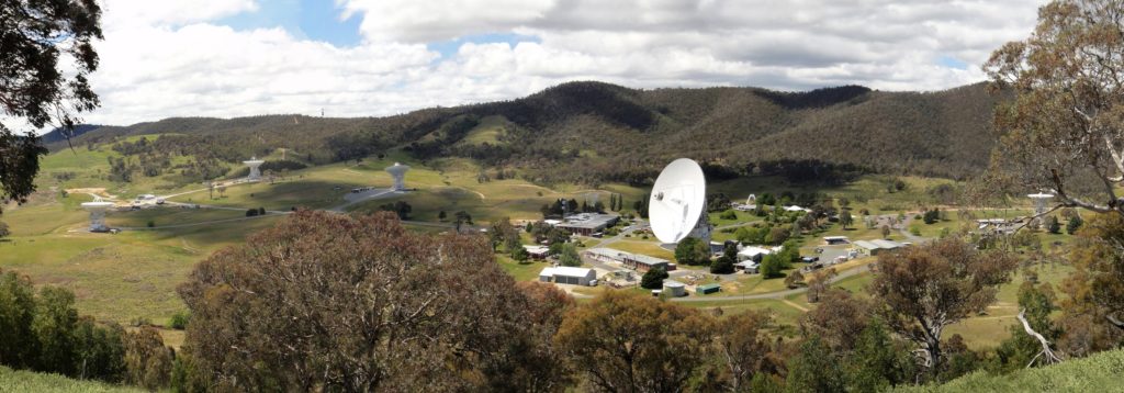  The Canberra Deep Space Communication Complex will lock four of its giant antenna dishes onto Juno's signal.