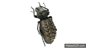 An animated image of a digital insect moving around the screen