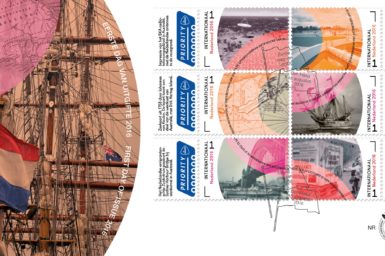The new stamp sheet from The Netherlands and Beyond series focuses on the unique and centuries-long relationship between the Netherlands and Australia. Credit: PostNL