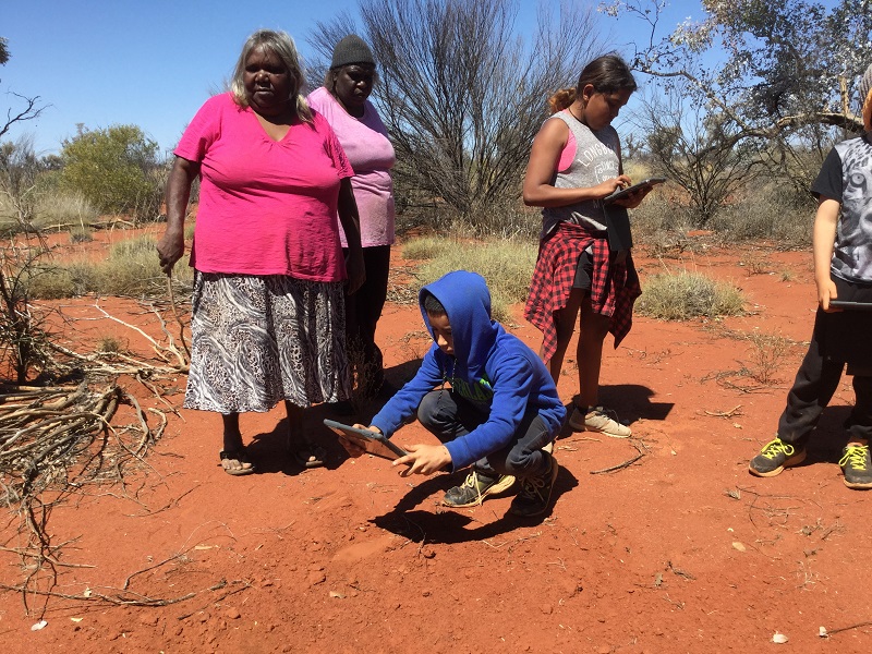 Indigenous students learn how to track and record wildlife during Science Pathways trip to the edge of the Gibson Desert