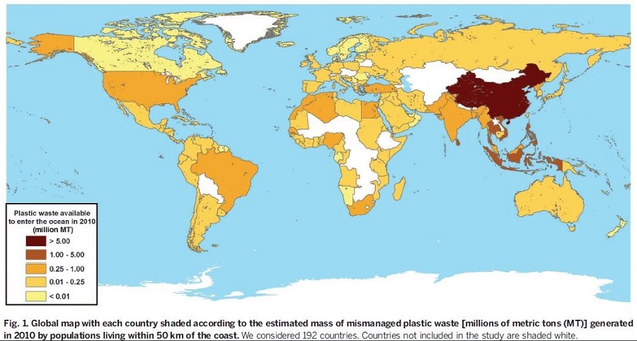 A map of most polluted countries