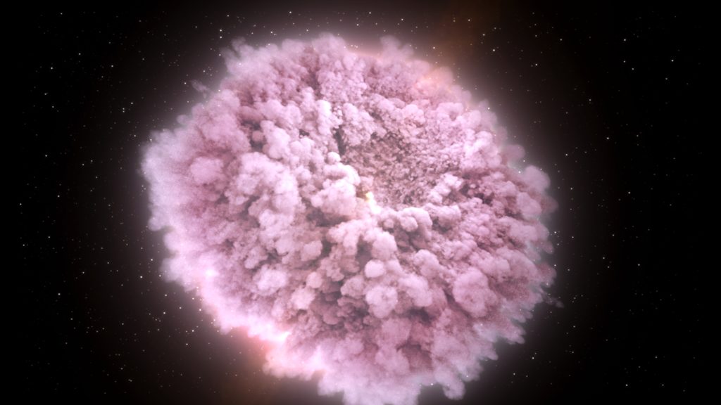 A neutron star explosion