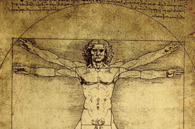 Leonardo Da Vinci's Vitruvian Man drawing