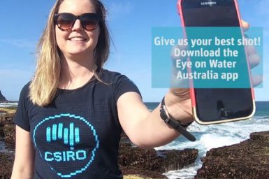 CSIRO staff using the Eye on Water app