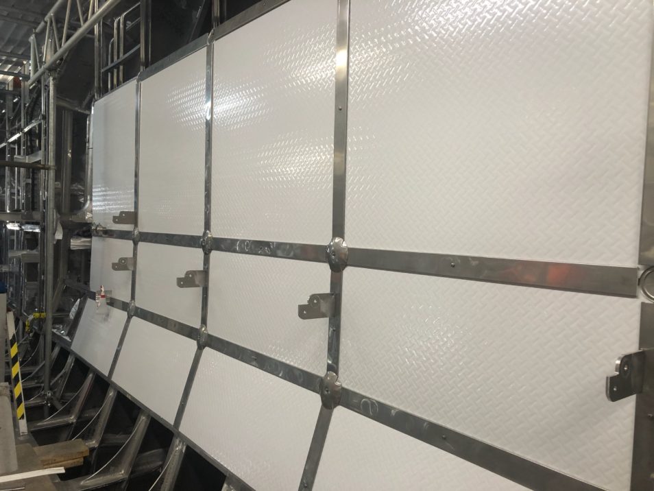 panels in place onboard a ferrie
