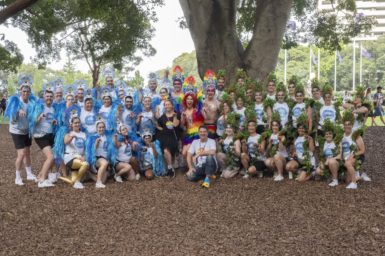 Over 50 scientists and employees marched in the 2020 Sydney Gay and Lesbian Mardi Gras to visibly demonstrate our support for LGBTIQ+ inclusion.