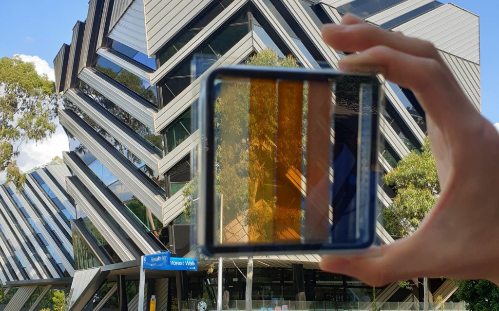 Semi transparent solar cells for windows