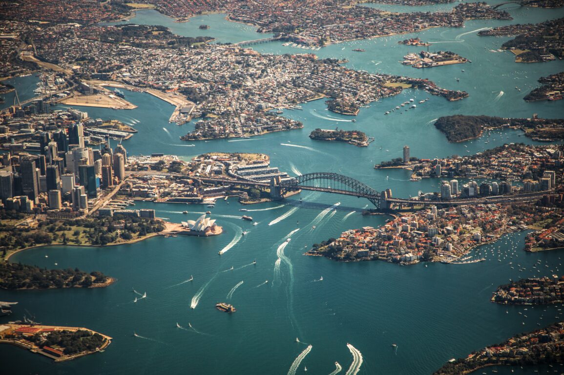 Aerial image of Sydney Harbour