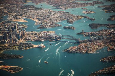 Aerial image of Sydney Harbour